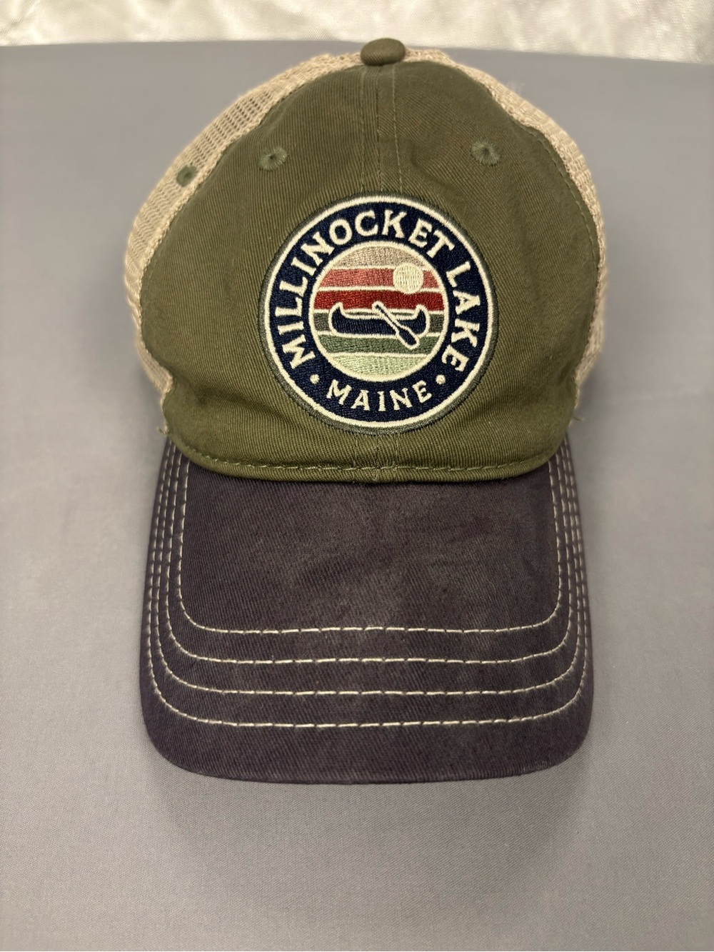 Camp David Millinocket Lake Maine Trucker Hat Snapback